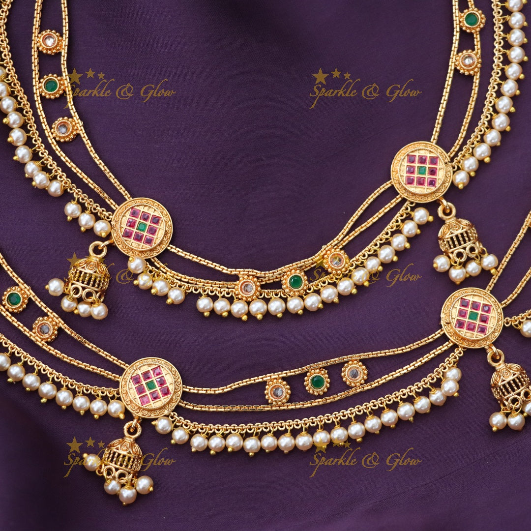 Ethereal Gold-Plated Anklets for Weddings & Festivities