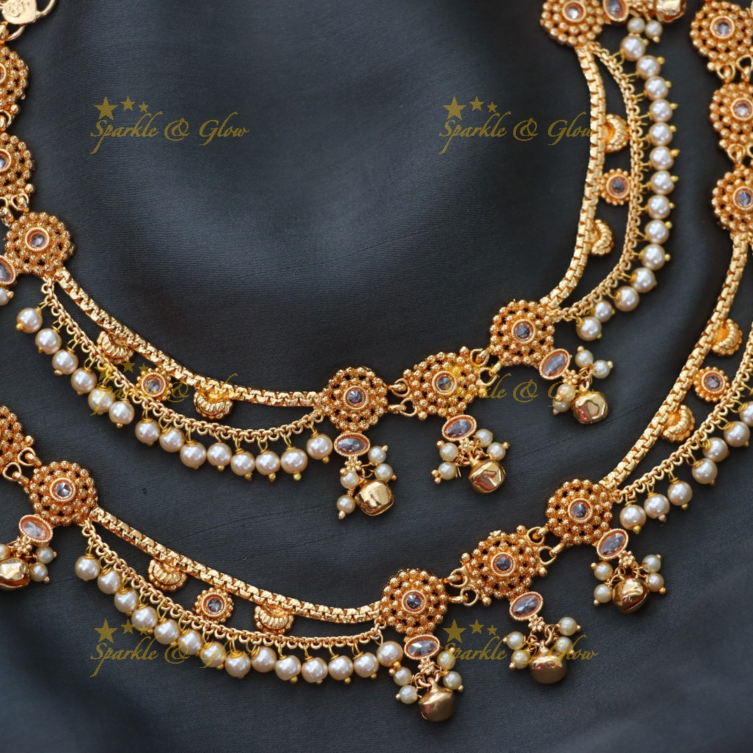 Exquisite Gold-Plated Festive Anklet for Weddings