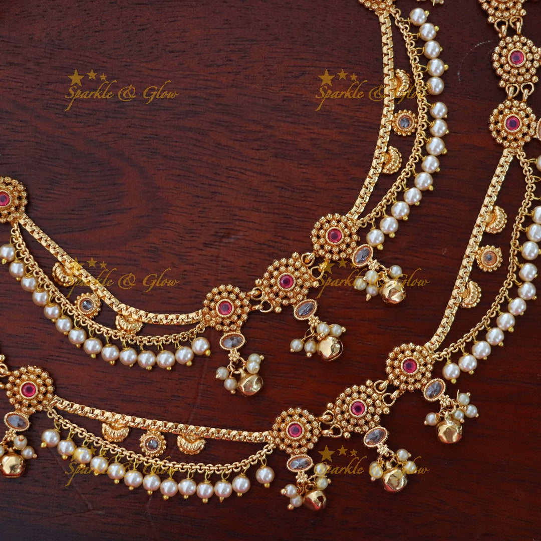 Exquisite Gold-Plated Festive Anklet for Weddings