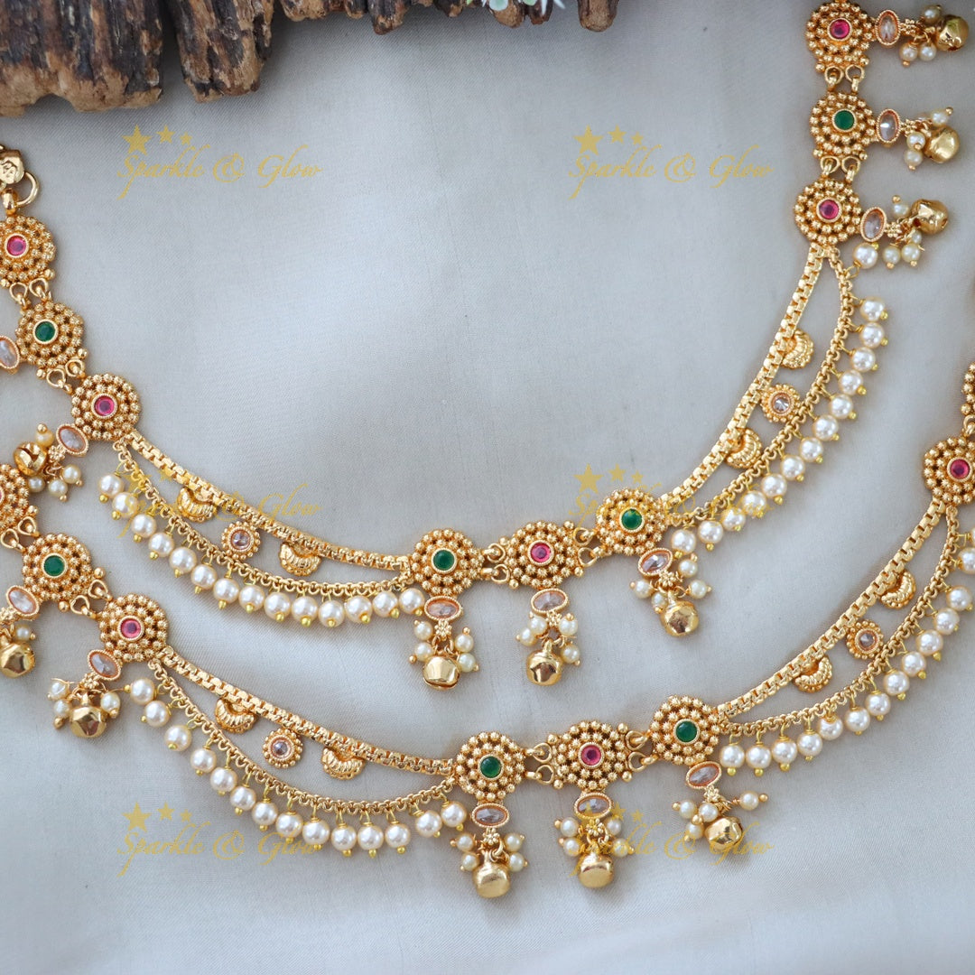 Exquisite Gold-Plated Festive Anklet for Weddings