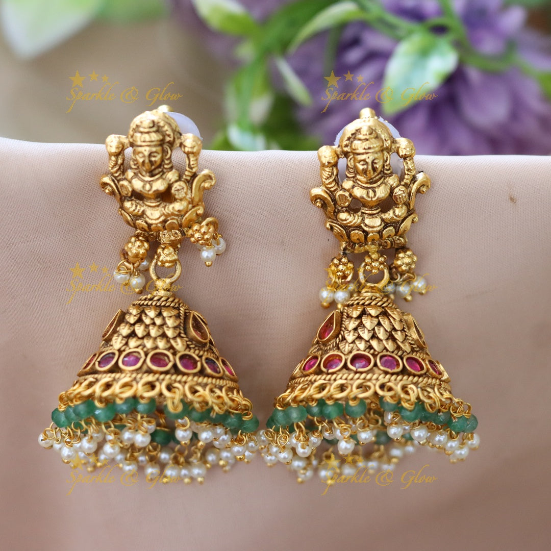 Elegant Temple Necklace Set for Wedding Glamour