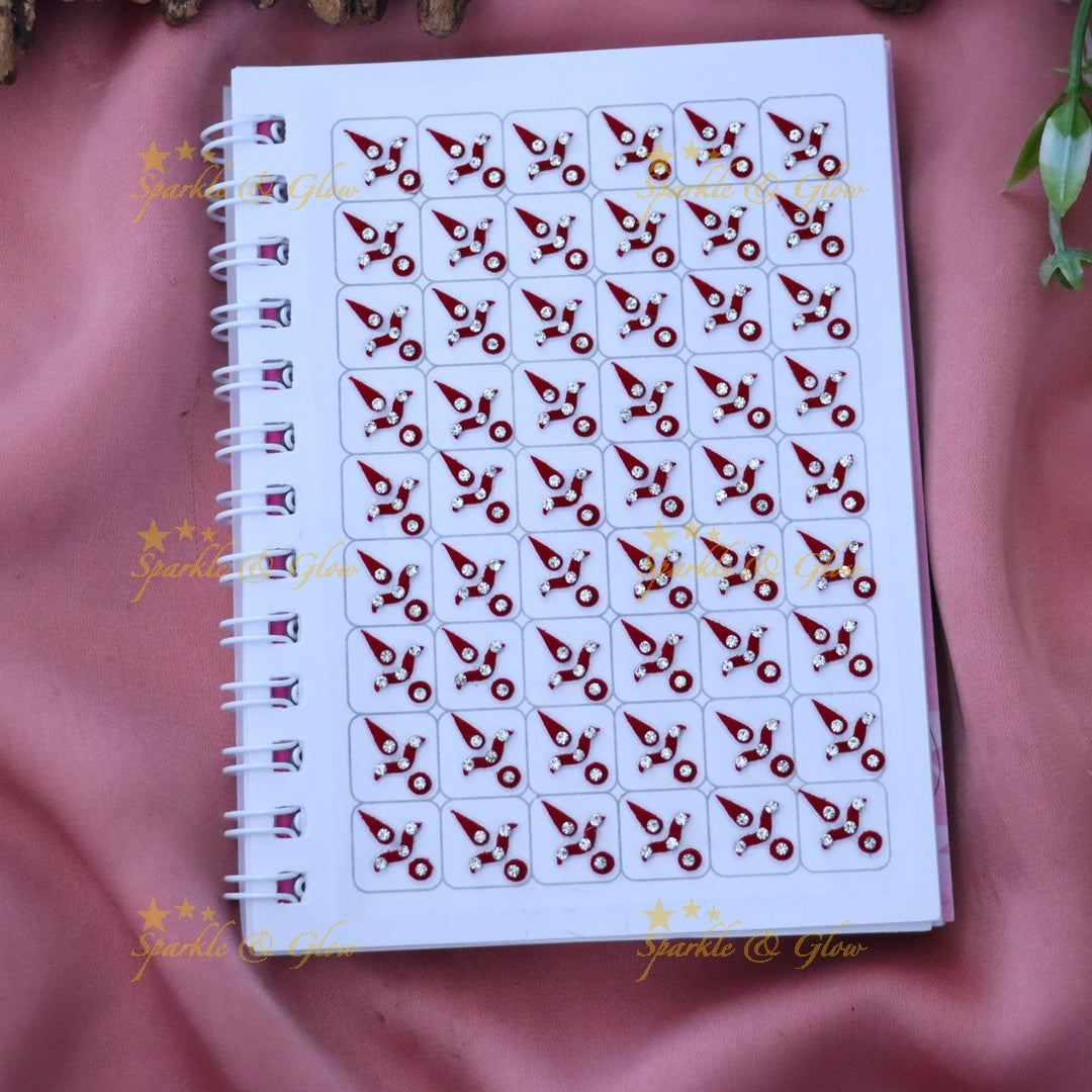 Luxe Red Bindis for Weddings & Festivities