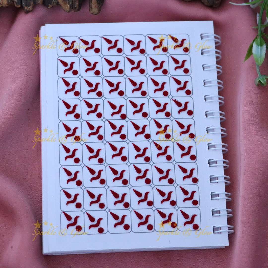 Luxe Red Bindis for Weddings & Festivities