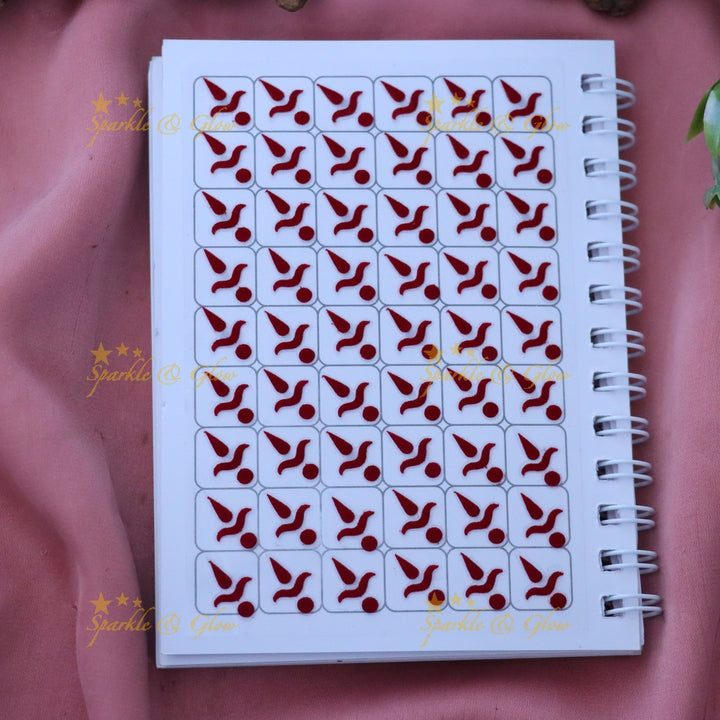 Luxe Red Bindis for Weddings & Festivities