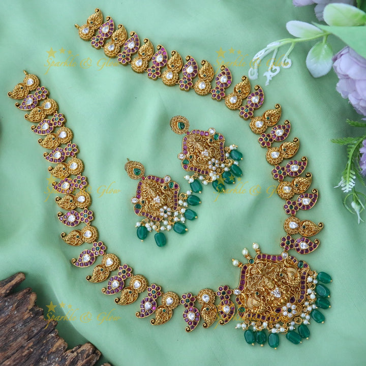 Elegant Jadau Necklace Set for Wedding & Festive Wear