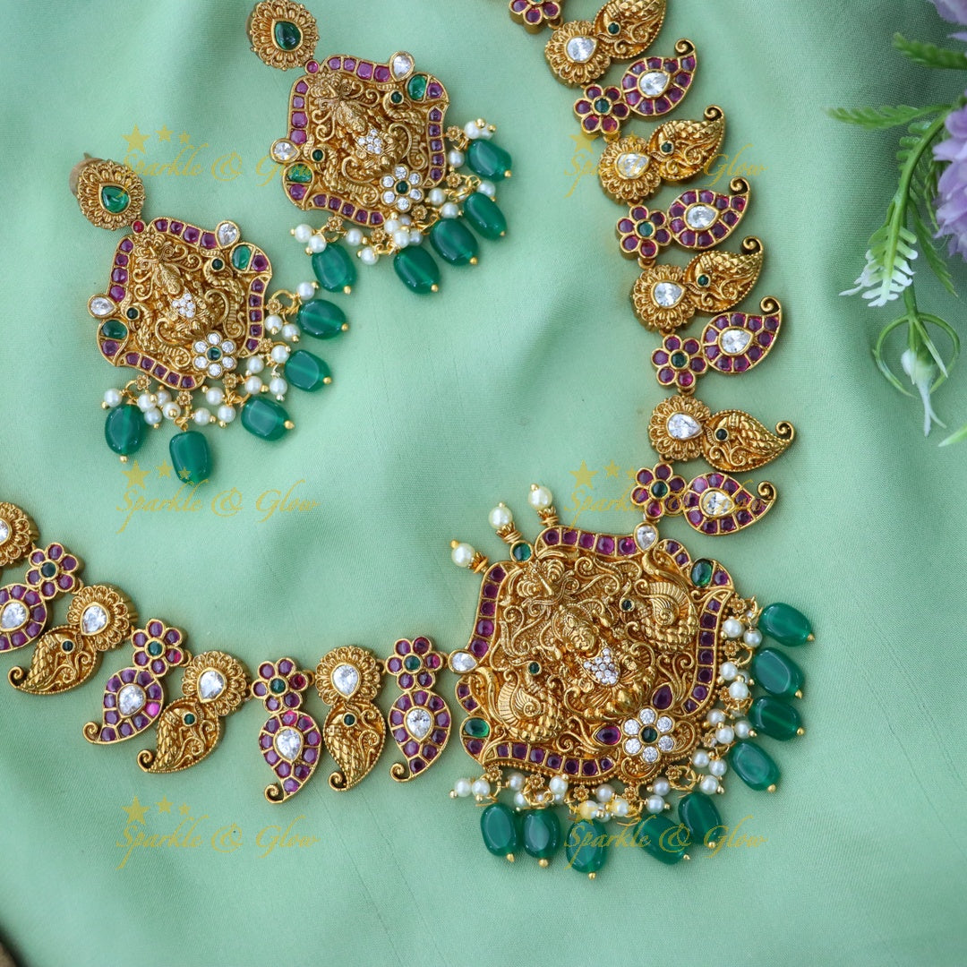 Elegant Jadau Necklace Set for Wedding & Festive Wear