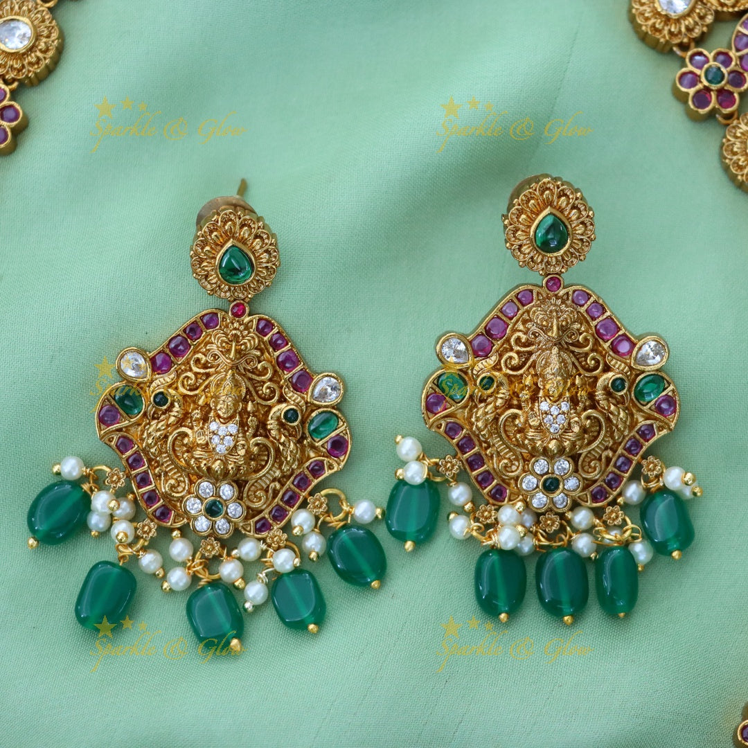Elegant Jadau Necklace Set for Wedding & Festive Wear