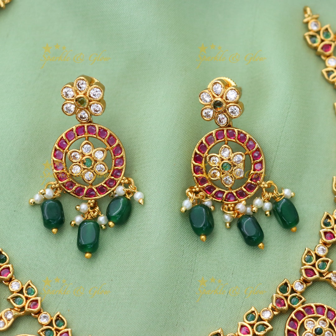 Exquisite Jadau Necklace - Elegance Redefined for Festive Beauty