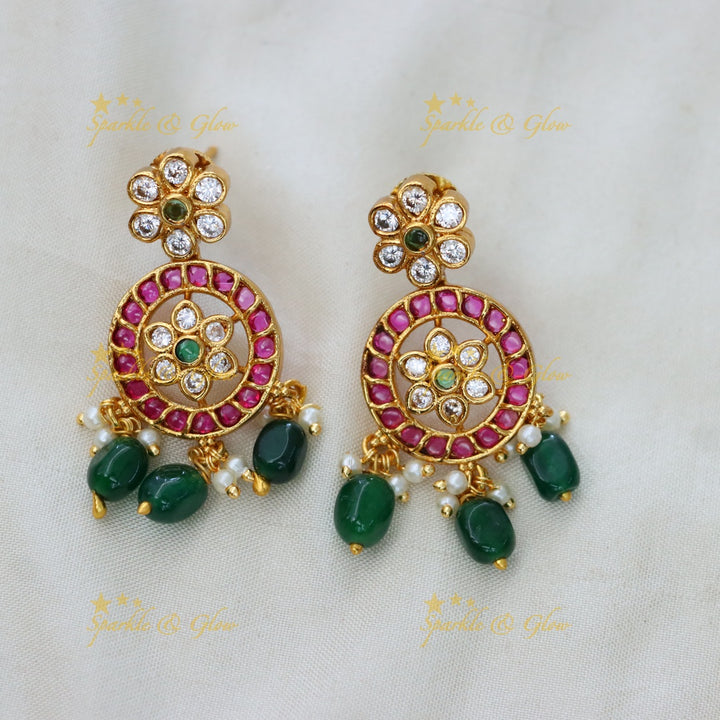 Exquisite Indian Bridal Jadau Necklace Set