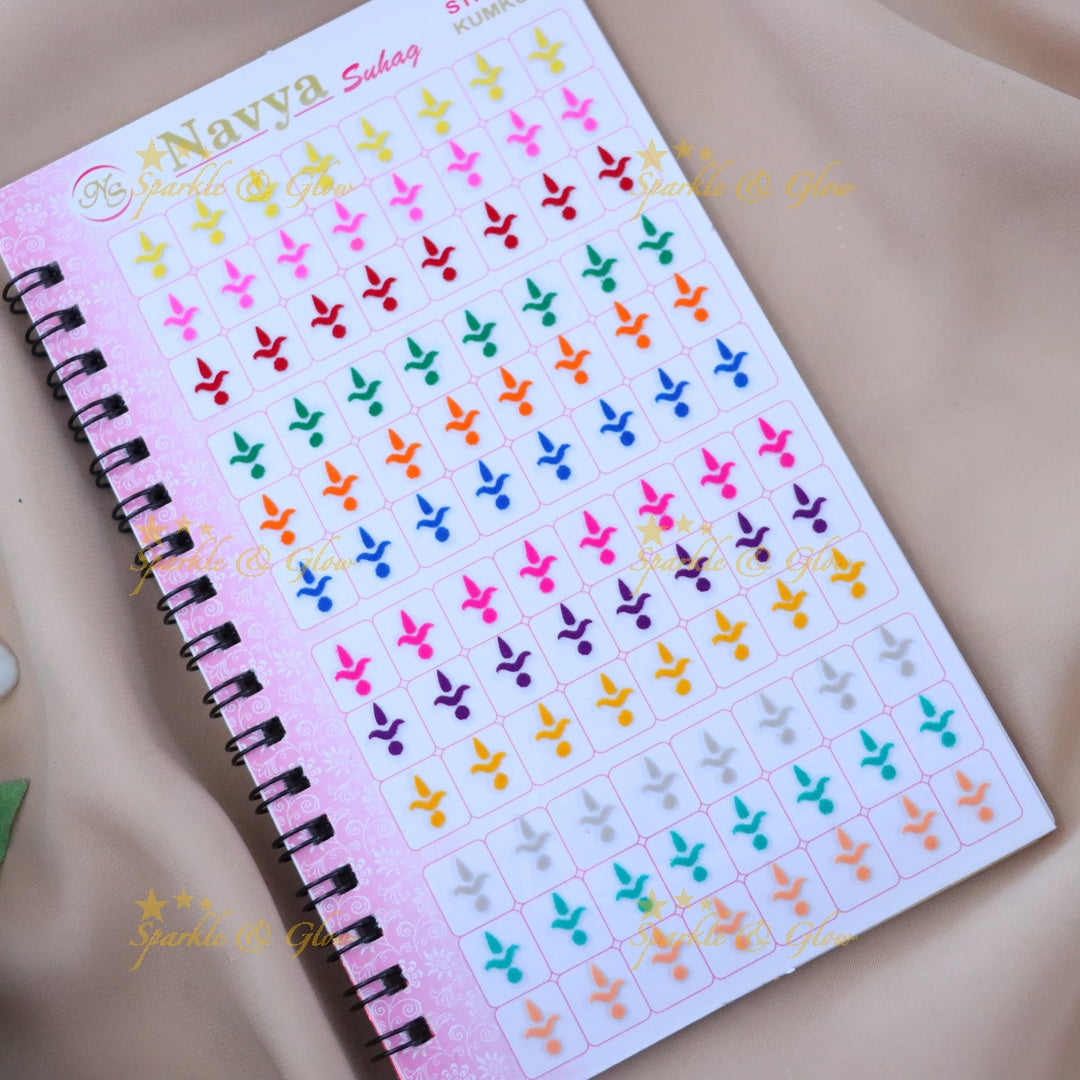 Elegant Sticker Kumkum Bindis for Festivals & Weddings