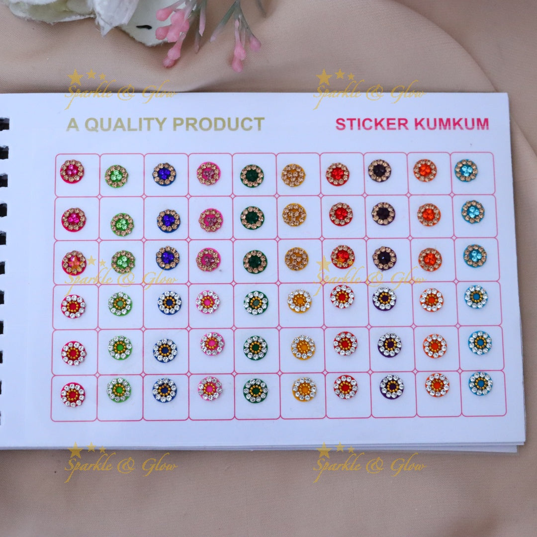 Elegant Sticker Kumkum Bindi Set for Special Occasions