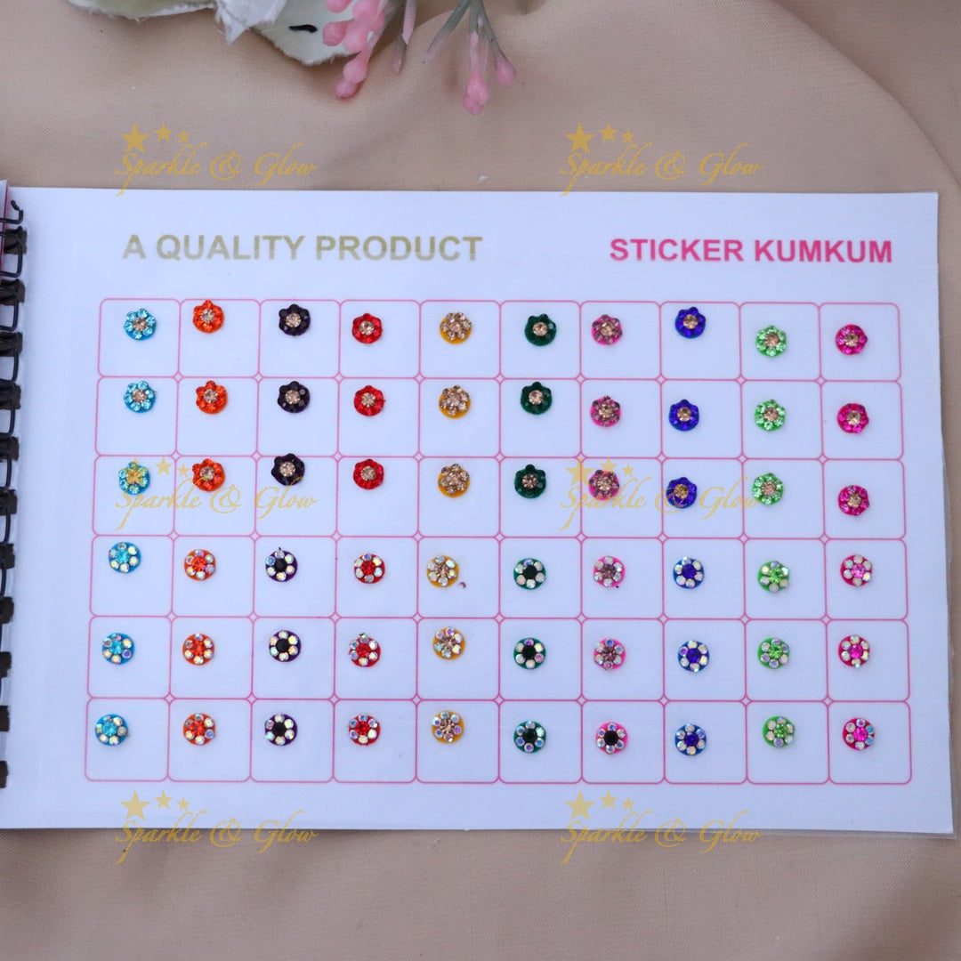 Elegant Sticker Kumkum Bindi Set for Special Occasions