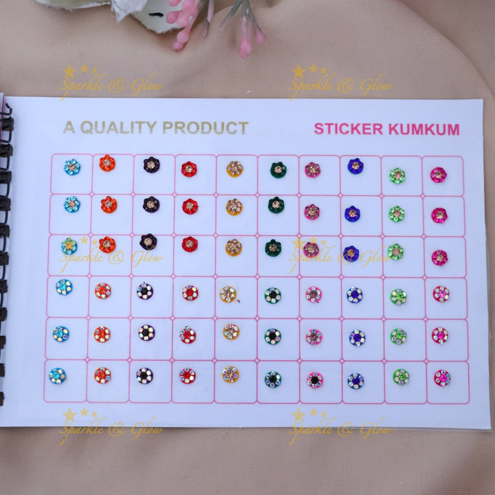 Elegant Sticker Kumkum Bindi Set for Special Occasions