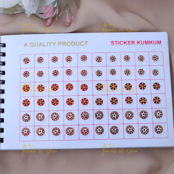 Elegant Sticker Kumkum Bindi Set for Special Occasions