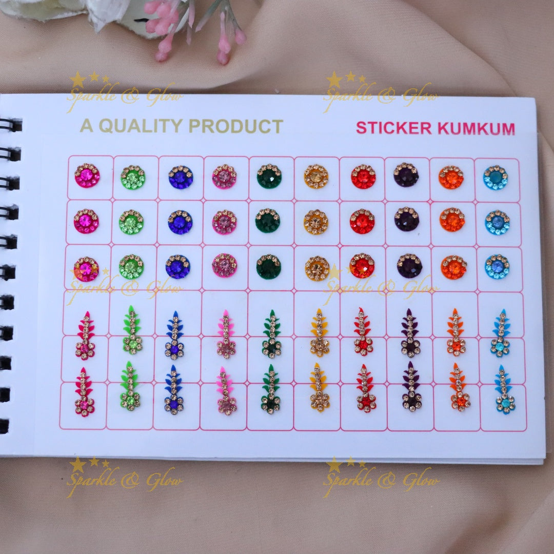 Elegant Sticker Kumkum Bindi Set for Special Occasions