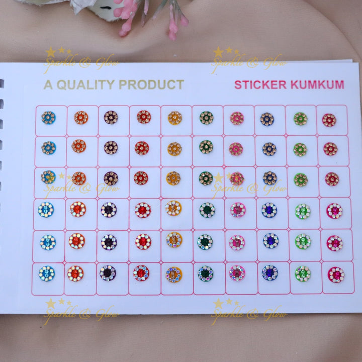 Elegant Sticker Kumkum Bindi Set for Special Occasions