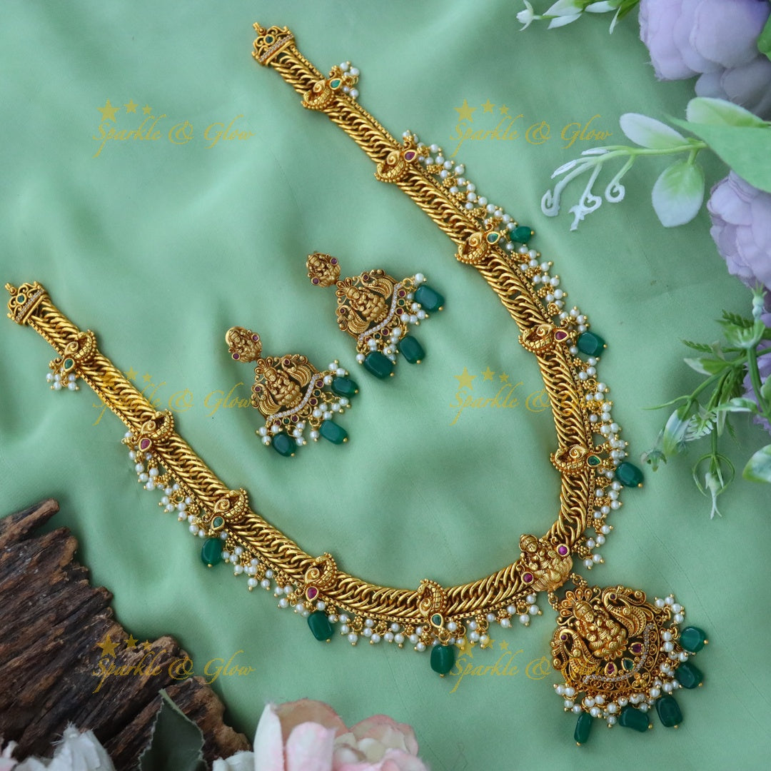 Jadau Gold Necklace Set for Weddings & Festive Occasions