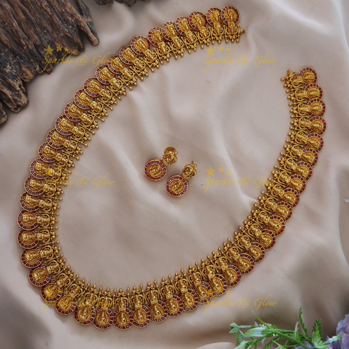 Stunning Golden Jadau Necklace for Celebrations