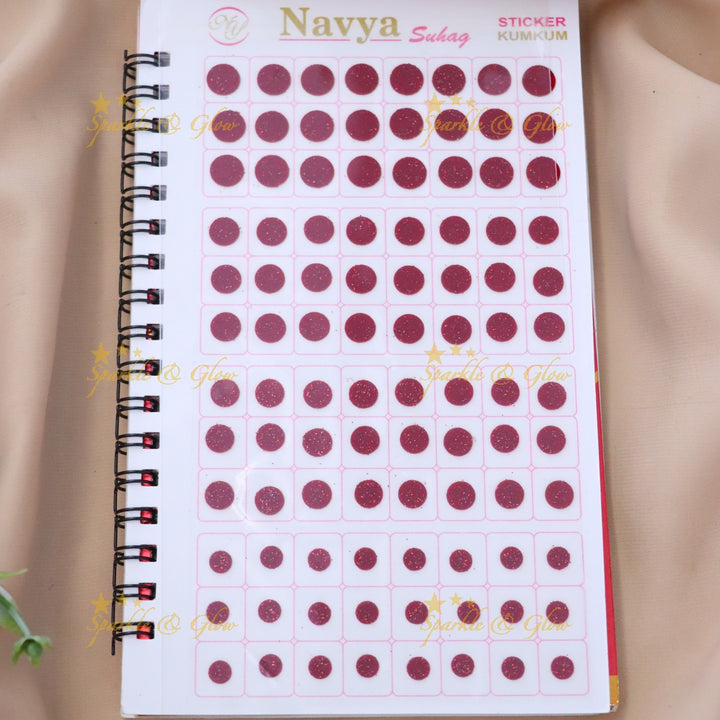 Elegant Red Bindi Set for Weddings & Festivals