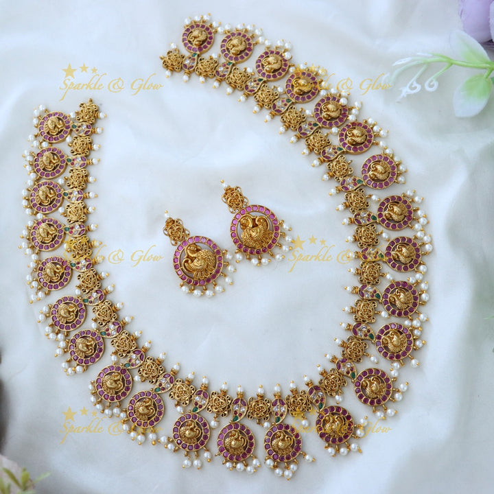 Opulent Jadau Necklace Set for Weddings & Festivals