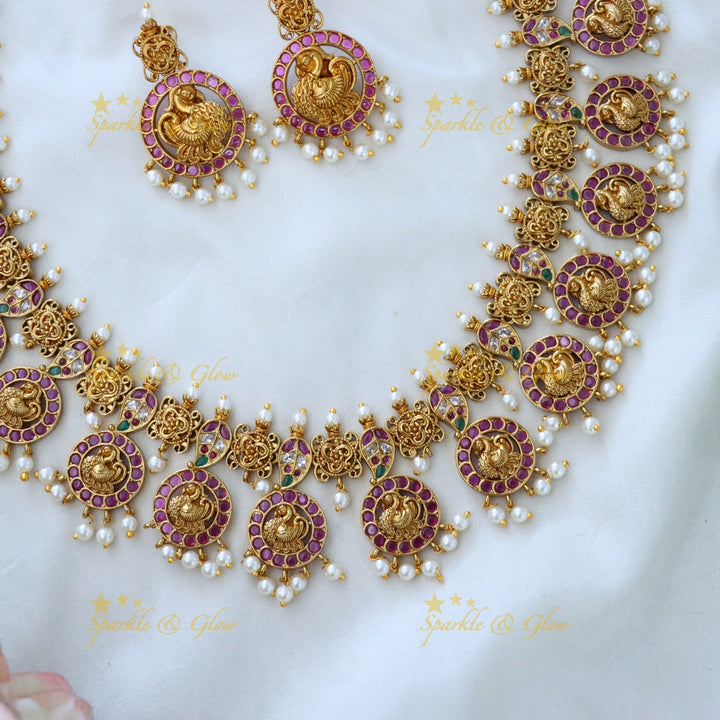 Opulent Jadau Necklace Set for Weddings & Festivals