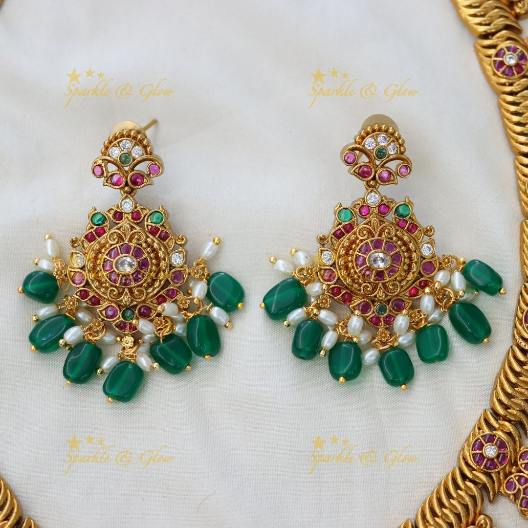 Stunning Jadau Necklace Set for Weddings & Festivals