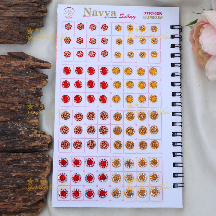 Spiral Bindi Book for Festive Glamour - Premium Edition