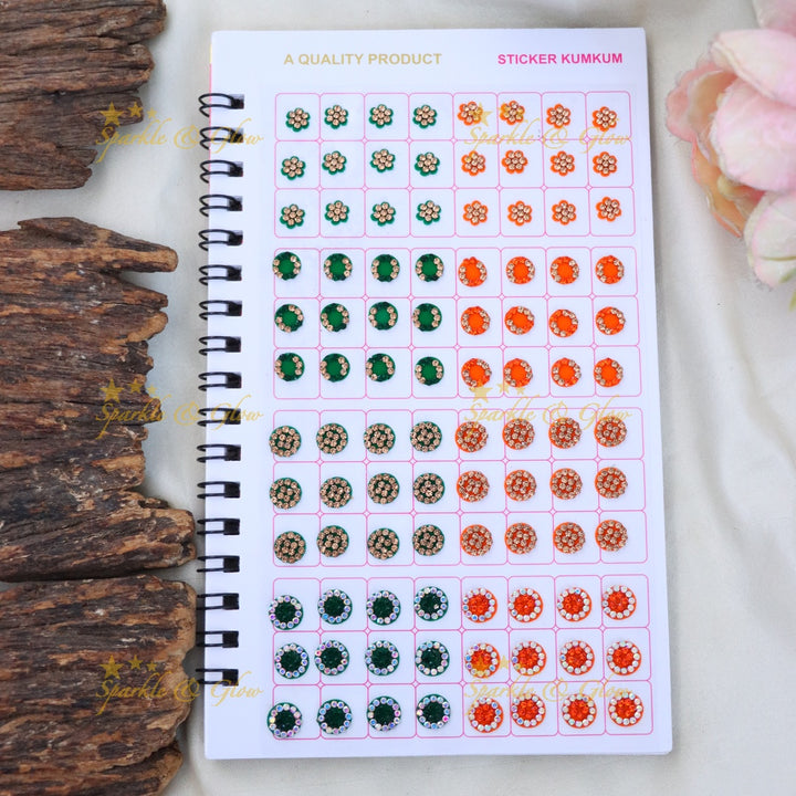 Spiral Bindi Book for Festive Glamour - Premium Edition