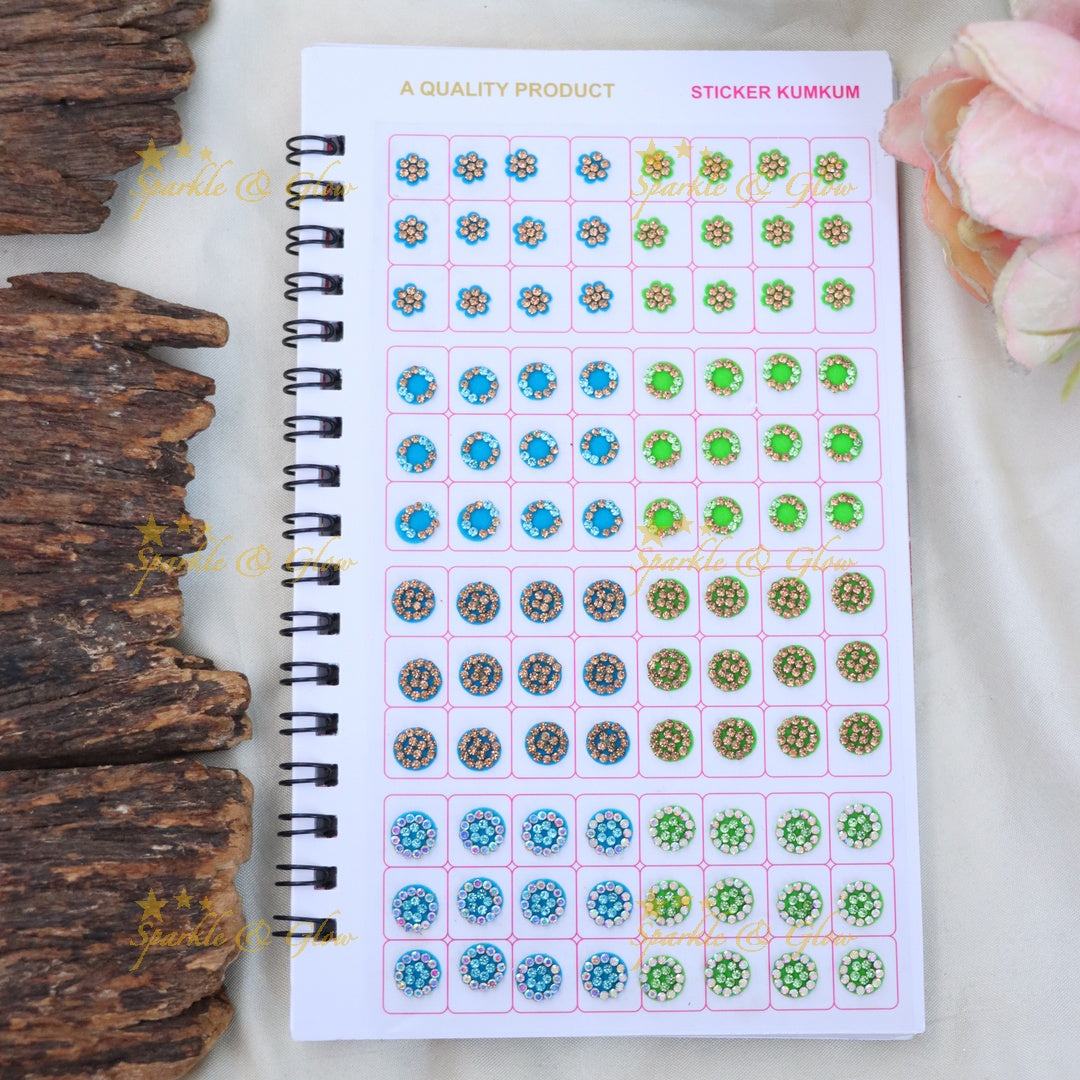 Spiral Bindi Book for Festive Glamour - Premium Edition