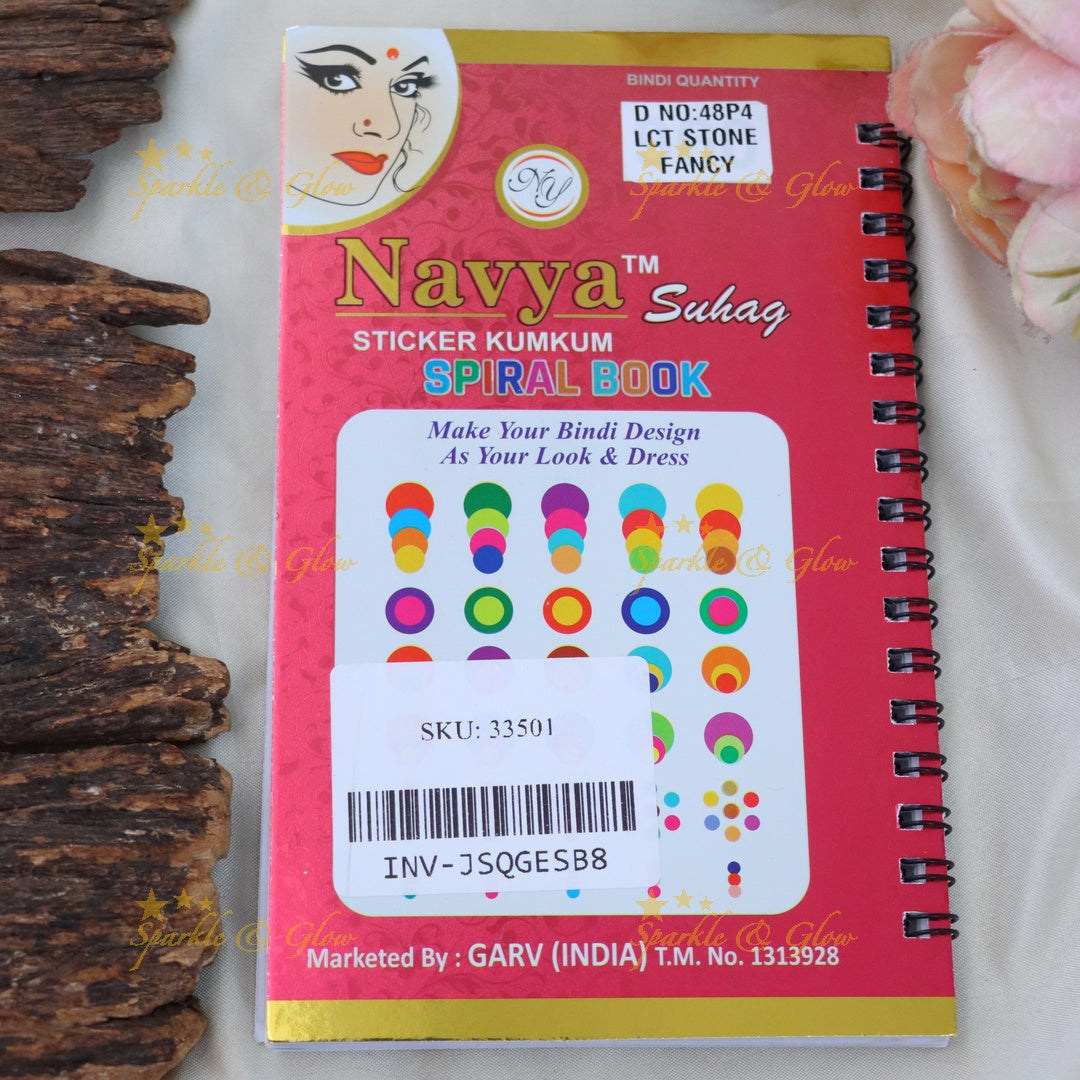 Spiral Bindi Book for Festive Glamour - Premium Edition