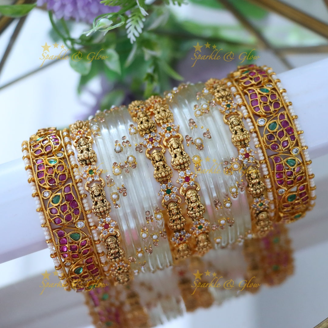 Exquisite Opulent Lakshmi Kemp Bangles