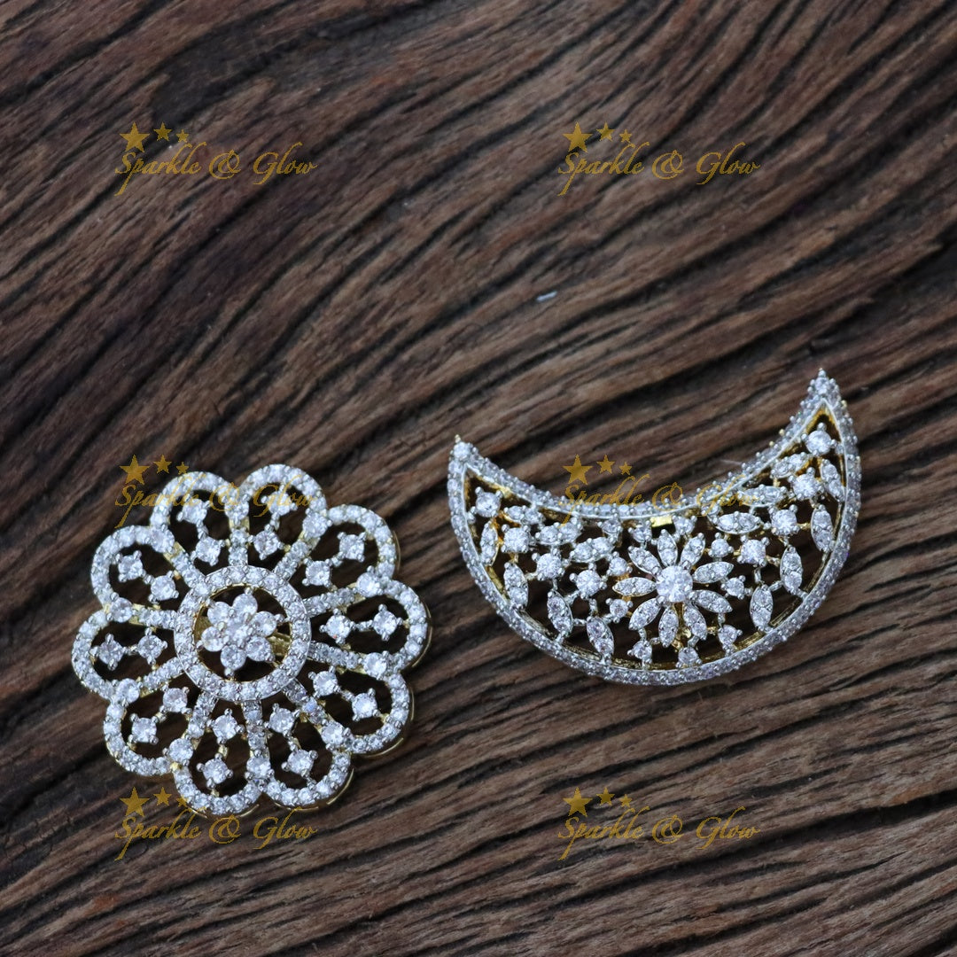 Exquisite Indian Jada Billa Hair Pins - Perfect For Weddings