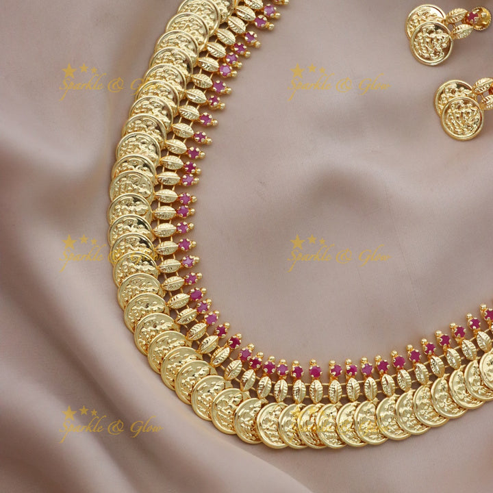 Exquisite Kerala Coin Necklace for Festive Elegance