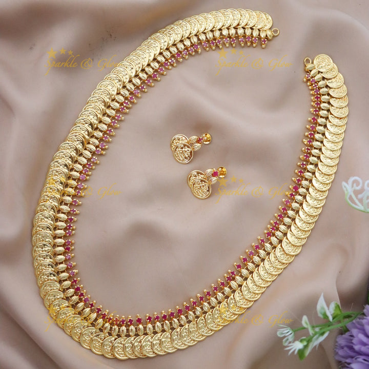 Exquisite Kerala Coin Necklace for Festive Elegance