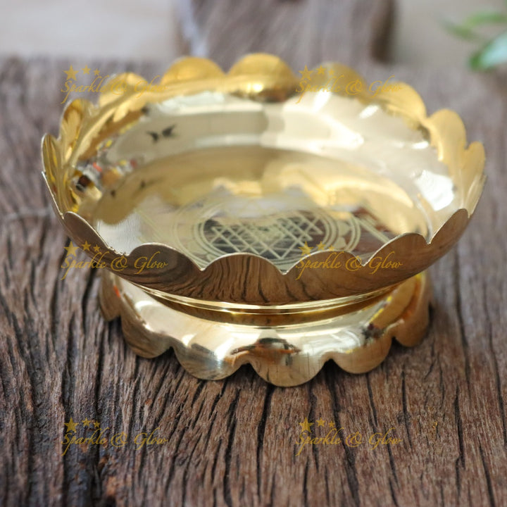 Elegant Gold-Toned Alloy Wedding Plate for Festive Gifting