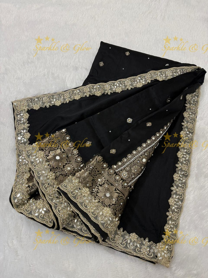 Luxurious Banarasi Semi Katan Silk Designer Saree