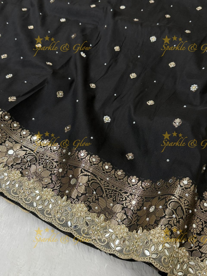 Luxurious Banarasi Semi Katan Silk Designer Saree