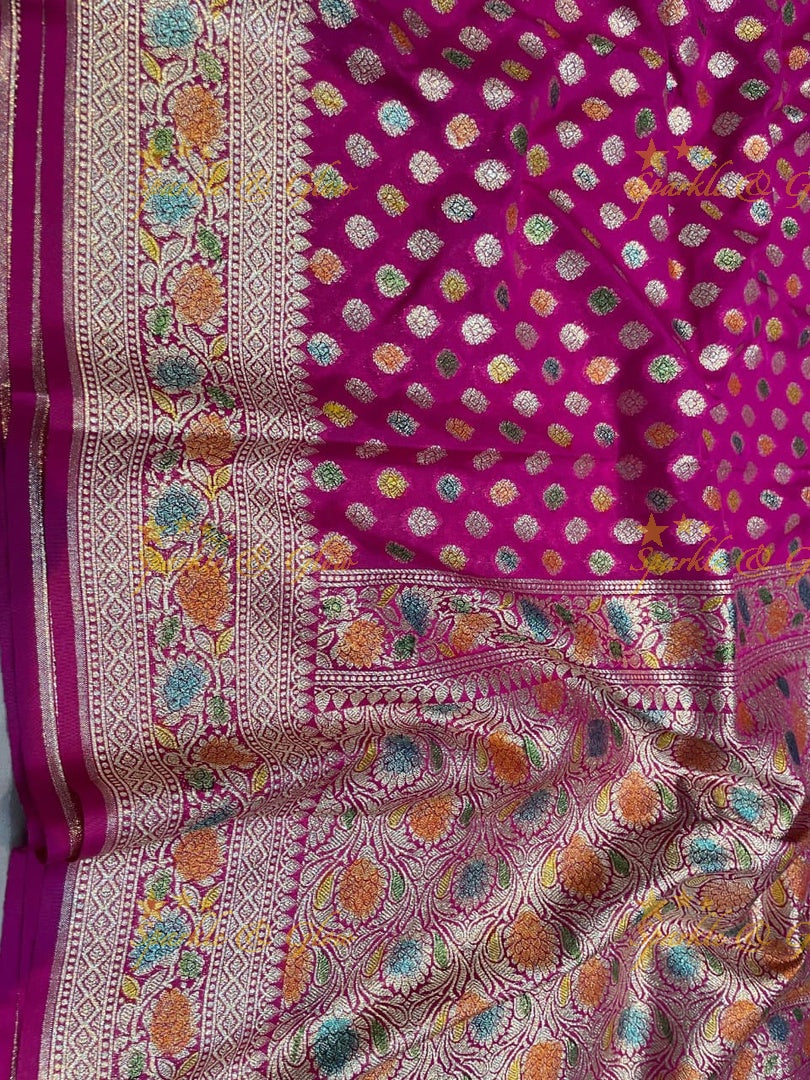 Elegant Banarasi Silk Saree with Rich Pallu – Perfect for Weddings
