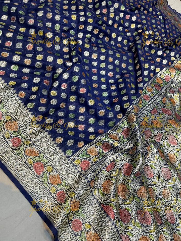 Elegant Banarasi Silk Saree with Rich Pallu – Perfect for Weddings