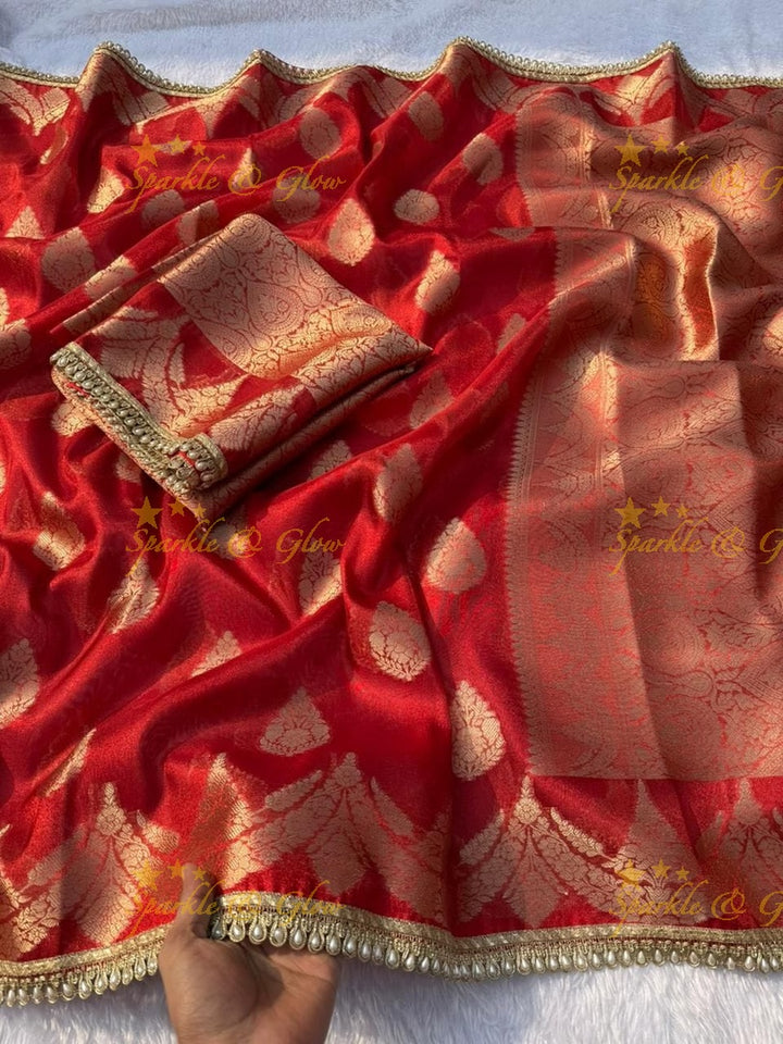 Premium Green Banarasi Saree for Weddings & Festivities