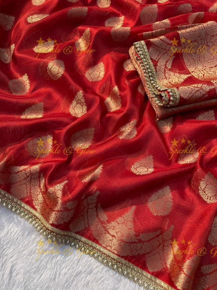 Premium Green Banarasi Saree for Weddings & Festivities