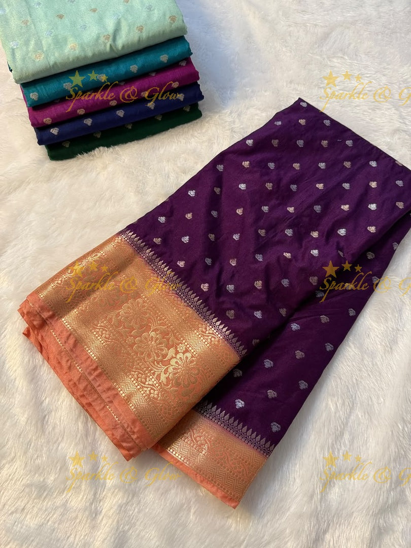 Exquisite Blue-Green Banarasi Saree for Wedding Elegance