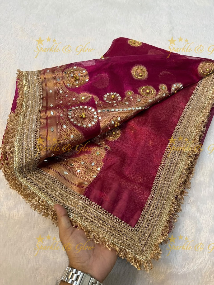 Banarasi Tissue Saree - Exquisite Designer Attire