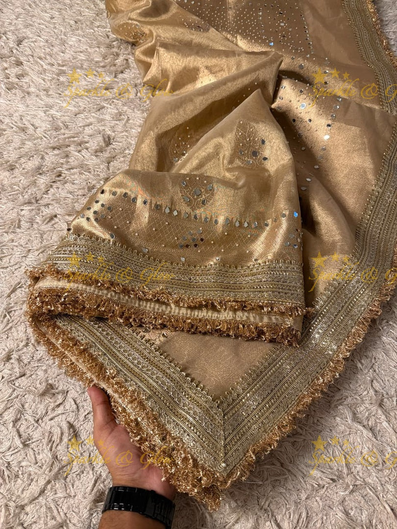 Luxurious Tissue Silk Banarasi Saree for Weddings