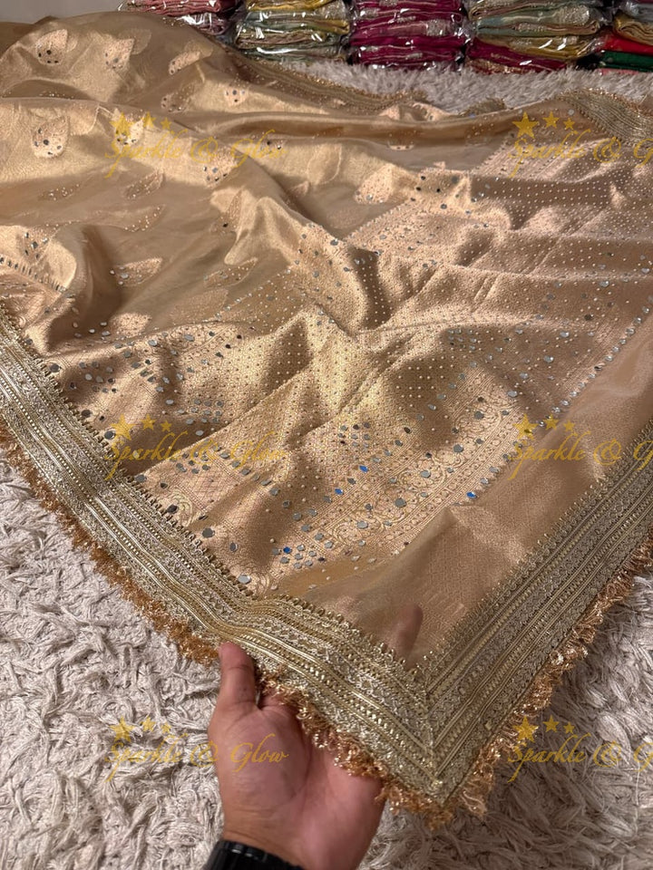 Luxurious Tissue Silk Banarasi Saree for Weddings