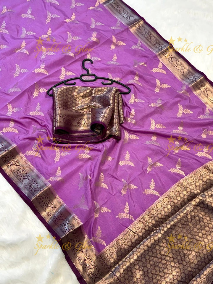 Elegant Banarasi Soft Katan Dybel Silk Saree