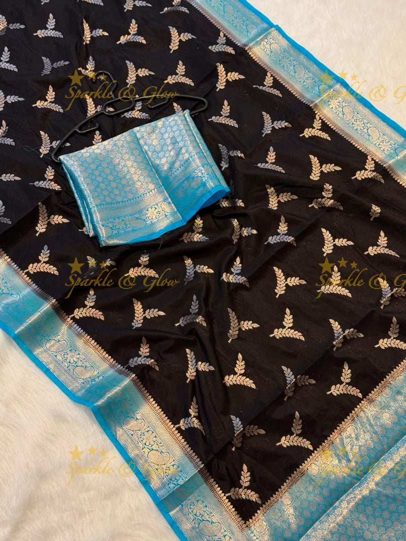 Elegant Banarasi Soft Katan Dybel Silk Saree
