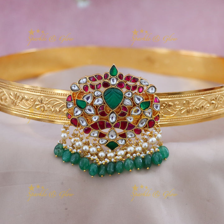 Exquisite Kundan Hip Belt for Weddings & Celebrations