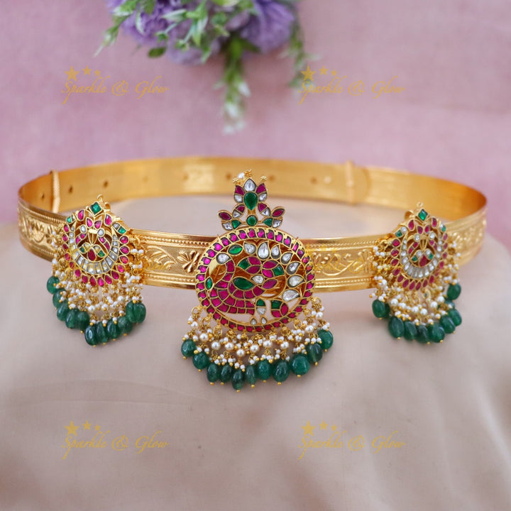 Stunning Kundan Gold Hip Belt for Festive & Wedding Wear