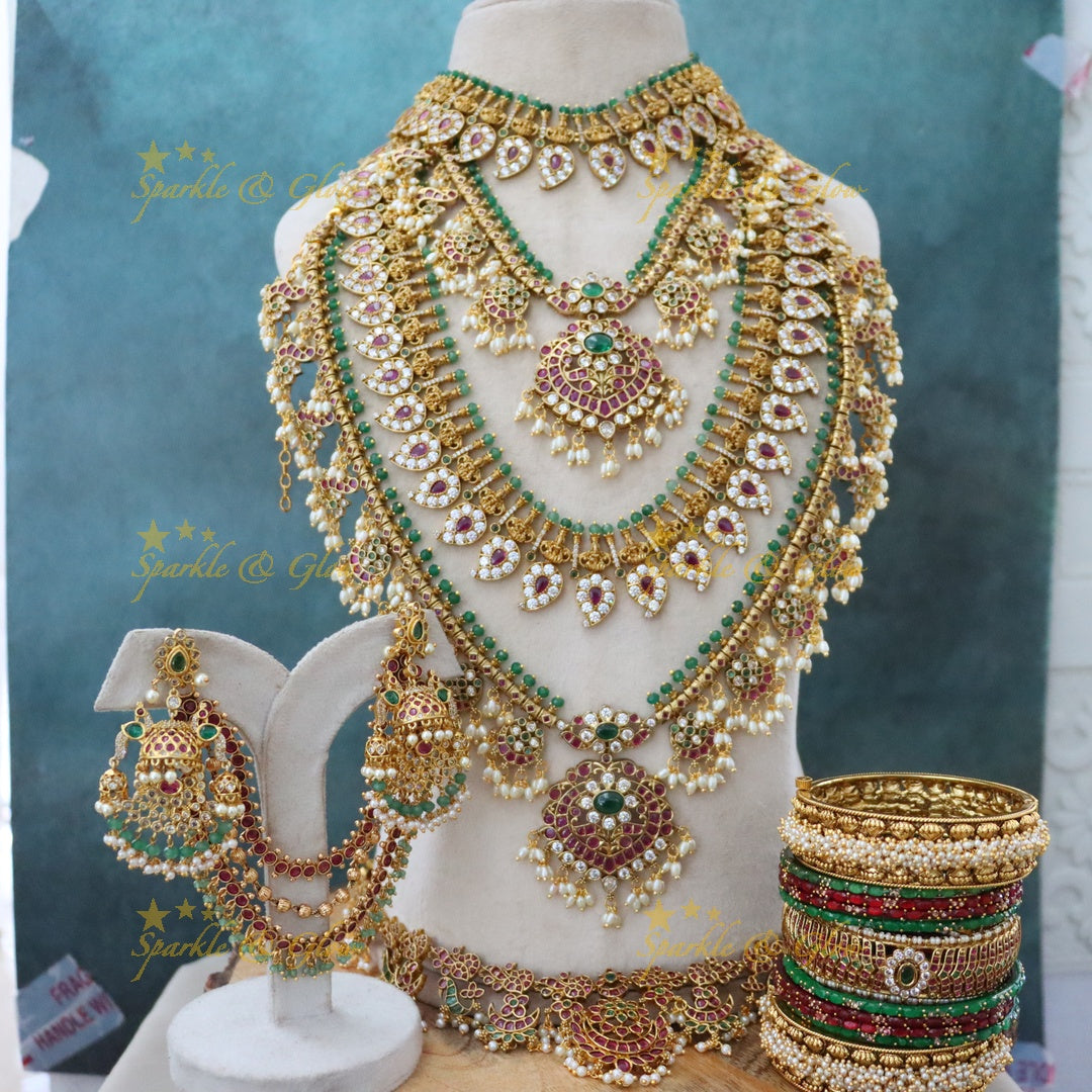 Exquisite Bridal Guttapusalu Set | Sparkle & Glow Collection